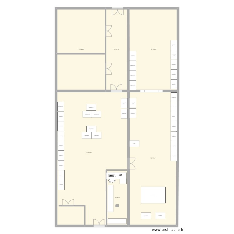 gp pwz. Plan de 0 pièce et 0 m2