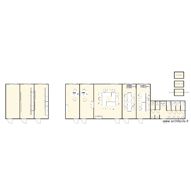 EIFFAGE INFRASTRUCTURES SABLONS 2022. Plan de 18 pièces et 155 m2