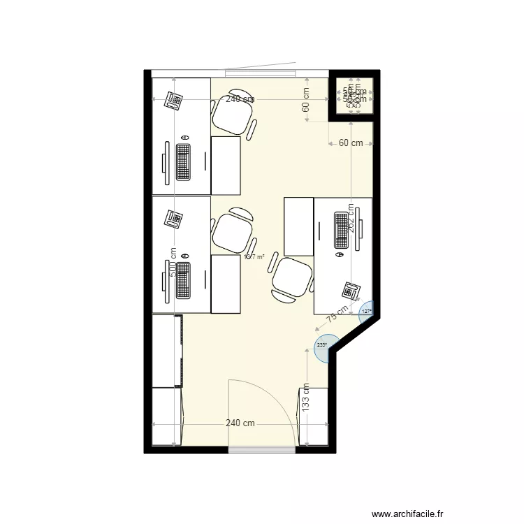 Bureau DSI 222 2. Plan de 