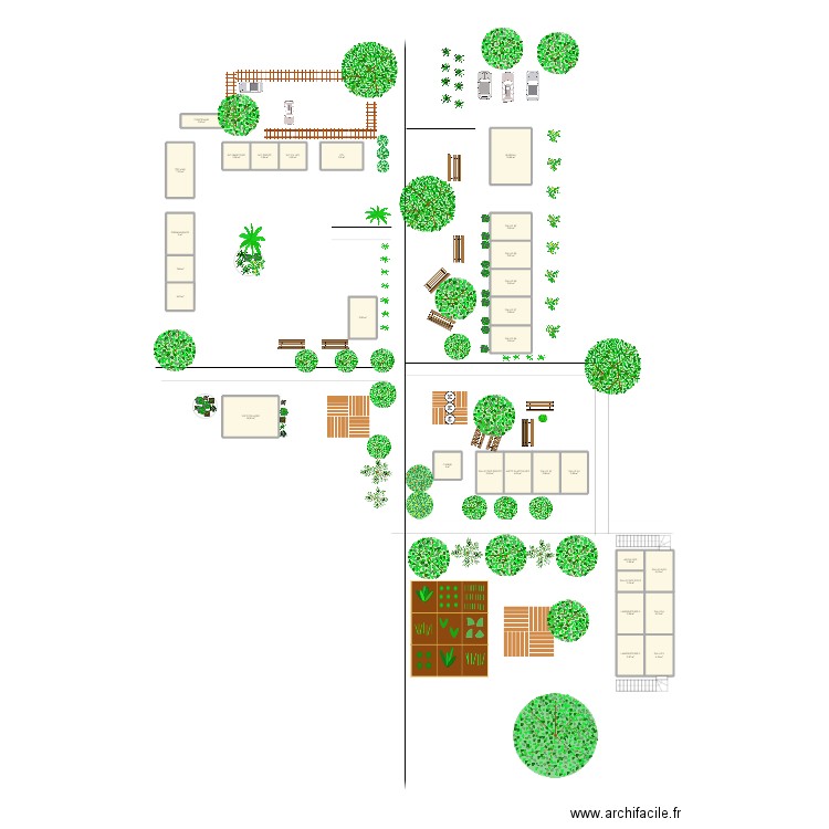 COLLEGE. Plan de 29 pièces et 165 m2