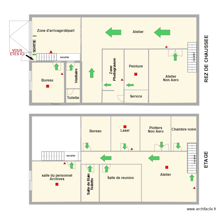 Plan JJS avec étage. Plan de 0 pièce et 0 m2