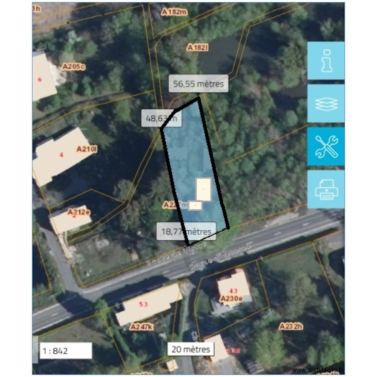 chatillon proposition. Plan de 3 pièces et 78 m2