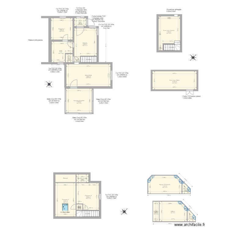 BOURET Alain. Plan de 0 pièce et 0 m2