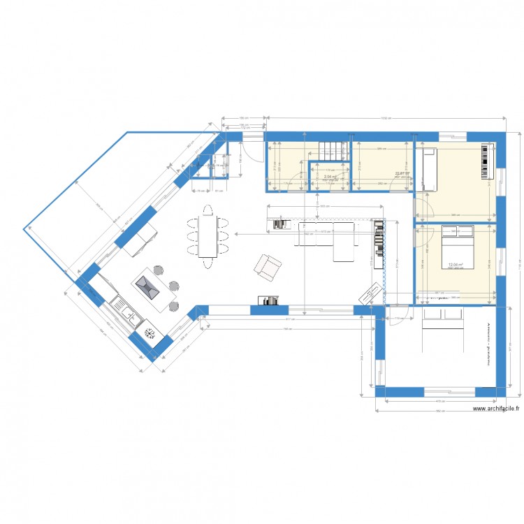 villa plein pied 17juin 2018  plan1. Plan de 0 pièce et 0 m2