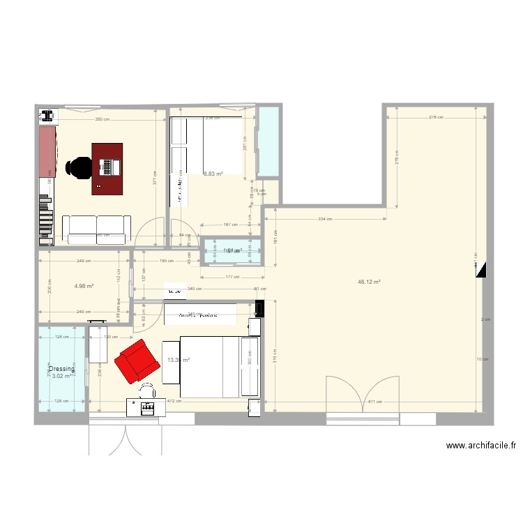 Plan appartement Crocki rev 1. Plan de 0 pièce et 0 m2
