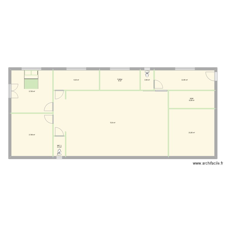 Essai. Plan de 0 pièce et 0 m2