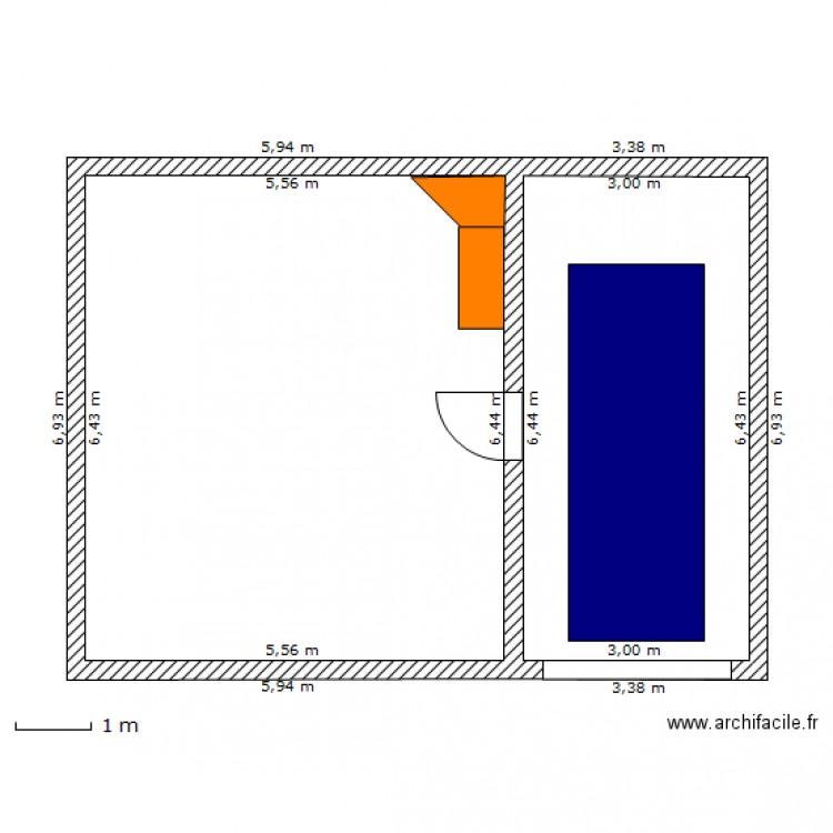 GARAGE TERRASE. Plan de 0 pièce et 0 m2