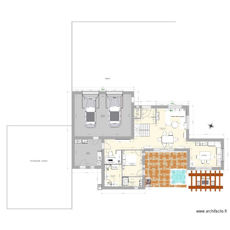 ham3. Plan de 0 pièce et 0 m2