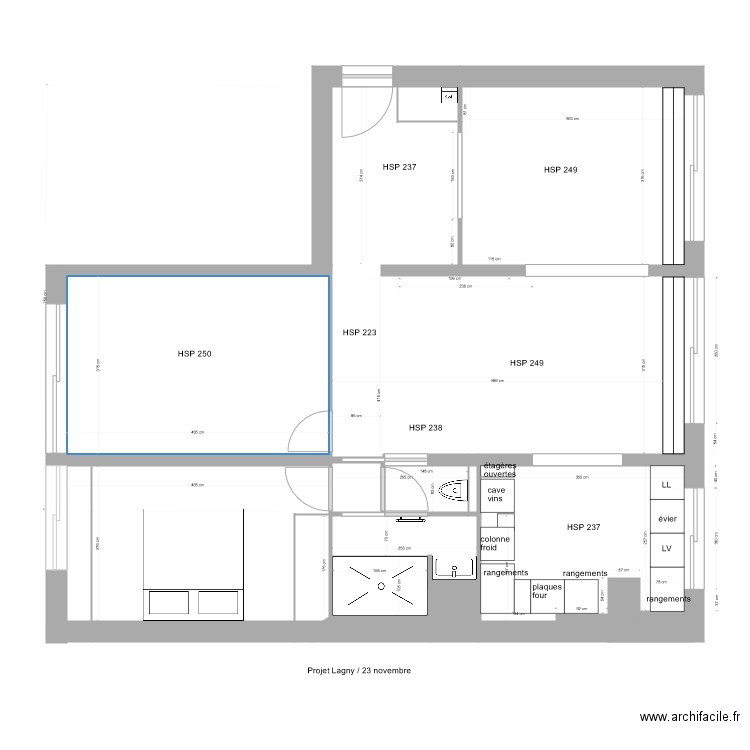 Proposition plan lagny 9 novembre. Plan de 0 pièce et 0 m2