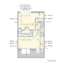 Banning 21 Rez 3 Electricit&eacute; PLAFONDS Mesures