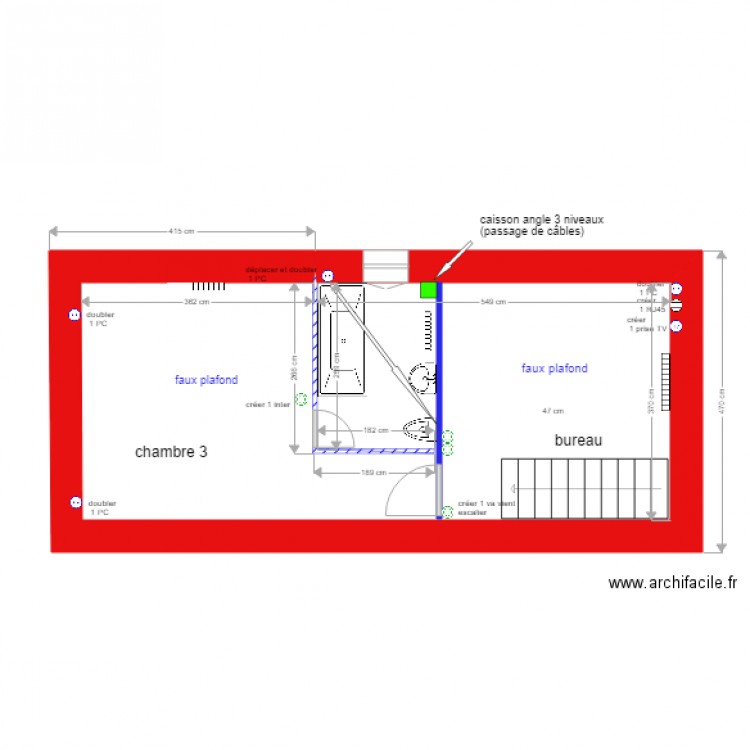 pej étage 2. Plan de 0 pièce et 0 m2