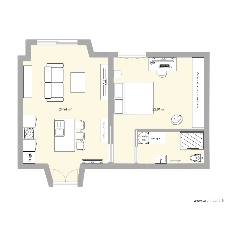 LOCAL ARCHIVES. Plan de 0 pièce et 0 m2