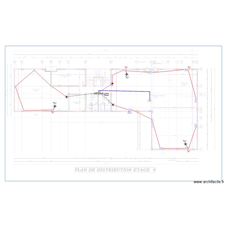 Internet Etage 4  HOTEL KRIBI. Plan de 0 pièce et 0 m2