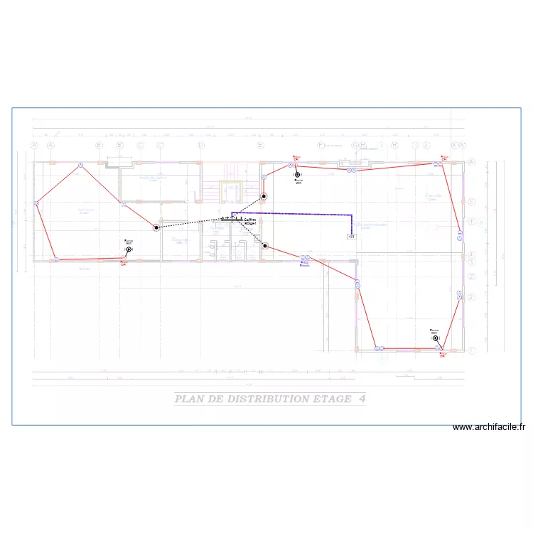 Internet Etage 4  HOTEL KRIBI. Plan de 0 pièce et 0 m2