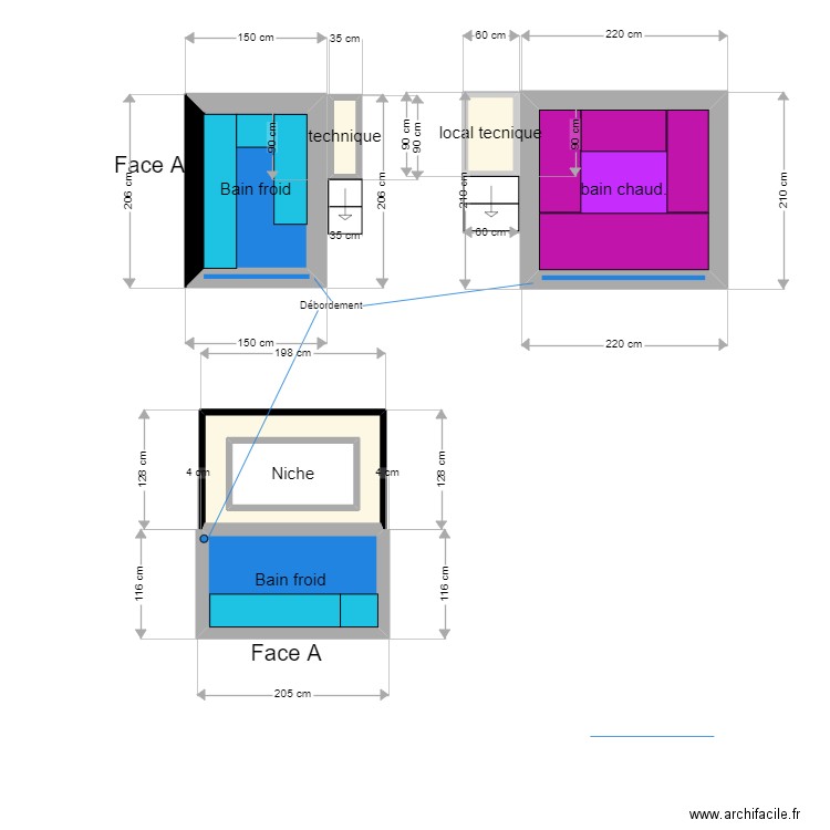 Florimont . Plan de 7 pièces et 10 m2