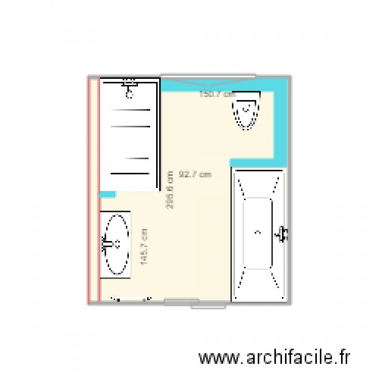 Salle de bain 03. Plan de 0 pièce et 0 m2