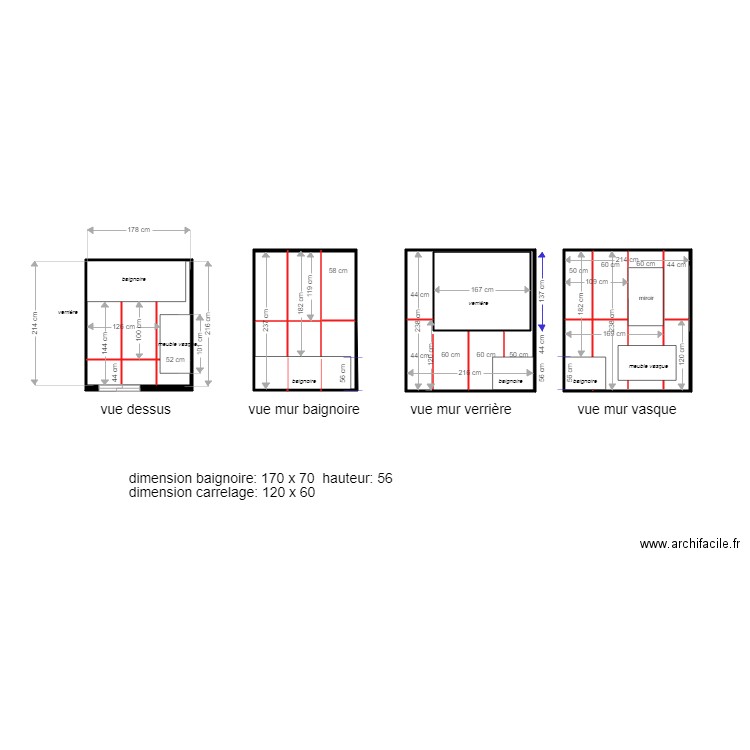 sdb bourhis. Plan de 0 pièce et 0 m2