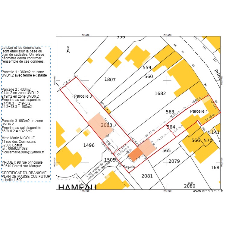 Plan de masse3. Plan de 0 pièce et 0 m2