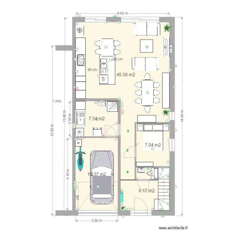 lot 45 rez &eacute;l&eacute;ctrique. Plan de 