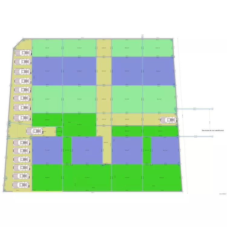 Deux parcelles 8 10 et 12 A. Plan de 