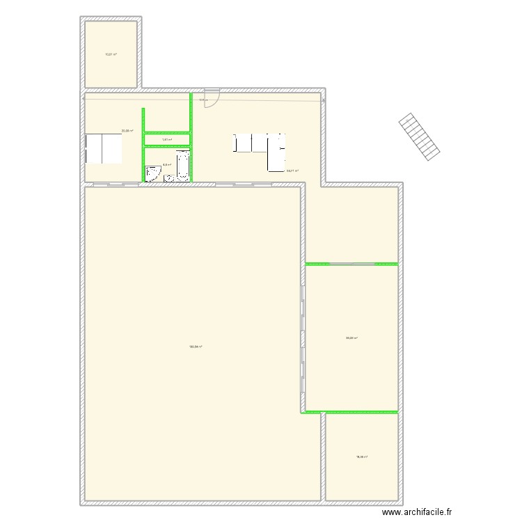 longchamp2. Plan de 8 pièces et 347 m2