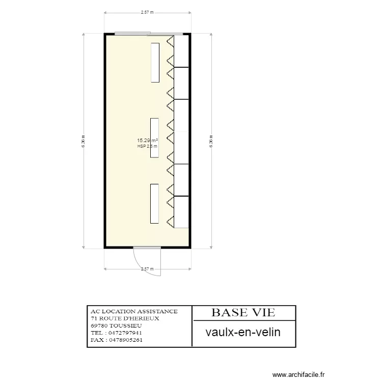 RUIZ BAY RONGOET VAILX EN VELIN. Plan de 
