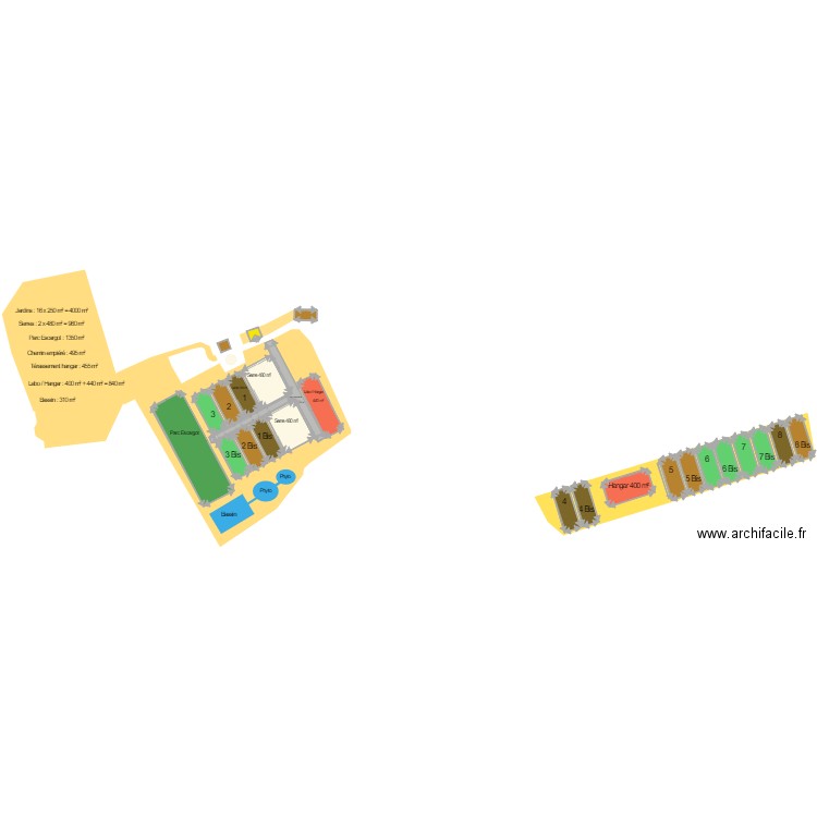 Terrain Pluméliau assolement ete. Plan de 0 pièce et 0 m2
