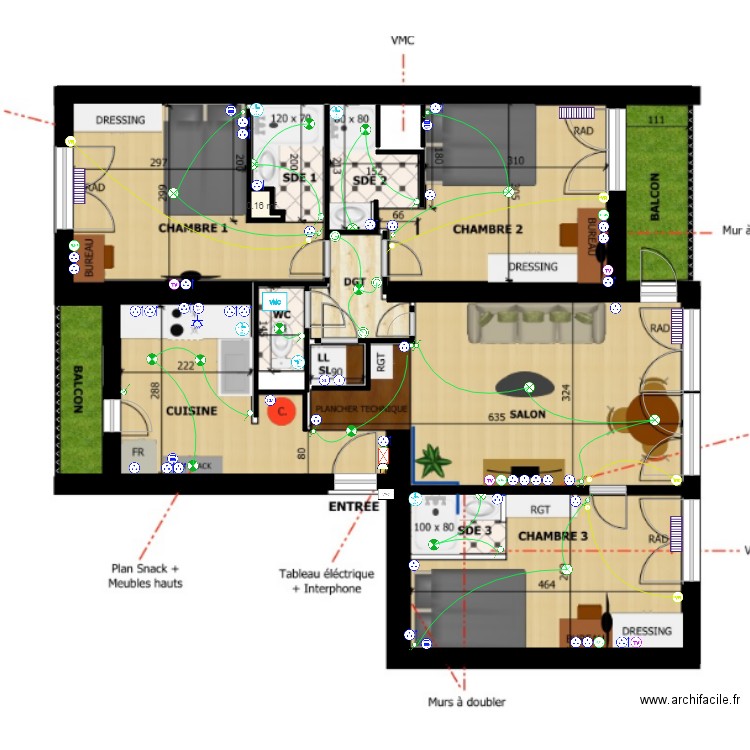 bougainville. Plan de 0 pièce et 0 m2