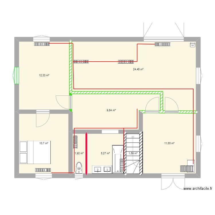 RDC 2. Plan de 0 pièce et 0 m2