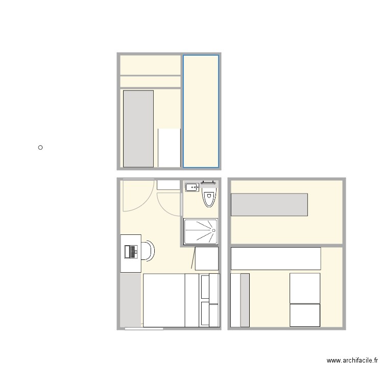 chambres 2 et 3 lit 140 V4. Plan de 0 pièce et 0 m2