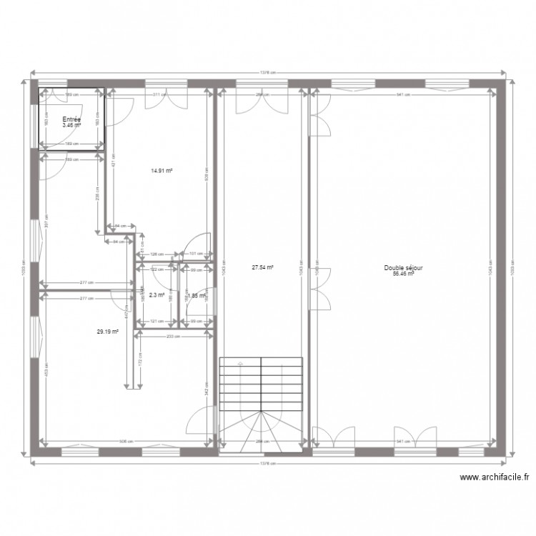 La grange au puits R de C 2. Plan de 0 pièce et 0 m2