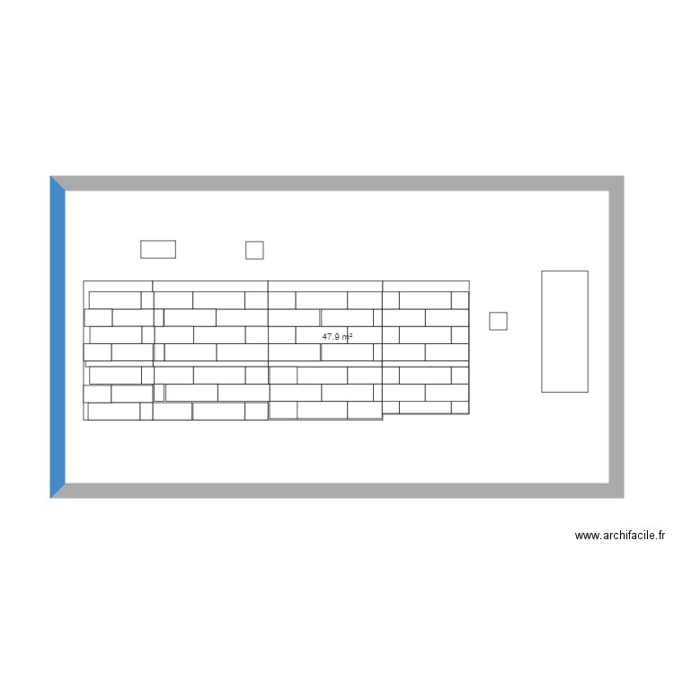 Calepinage faience. Plan de 0 pièce et 0 m2