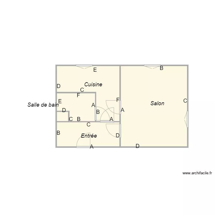 Croquis MAUPEU. Plan de 