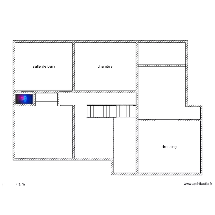 etage aude. Plan de 