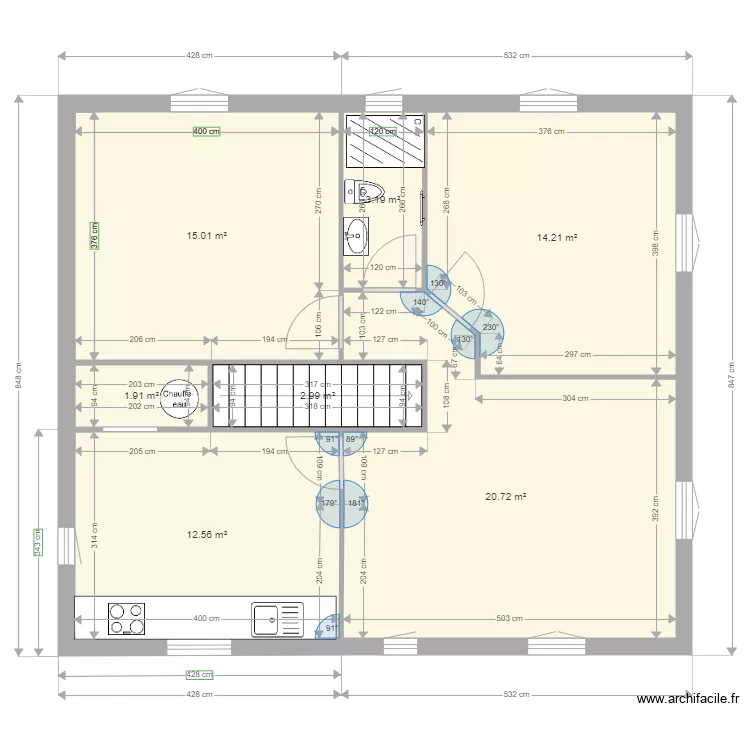 lambert violet 1er etage projet. Plan de 