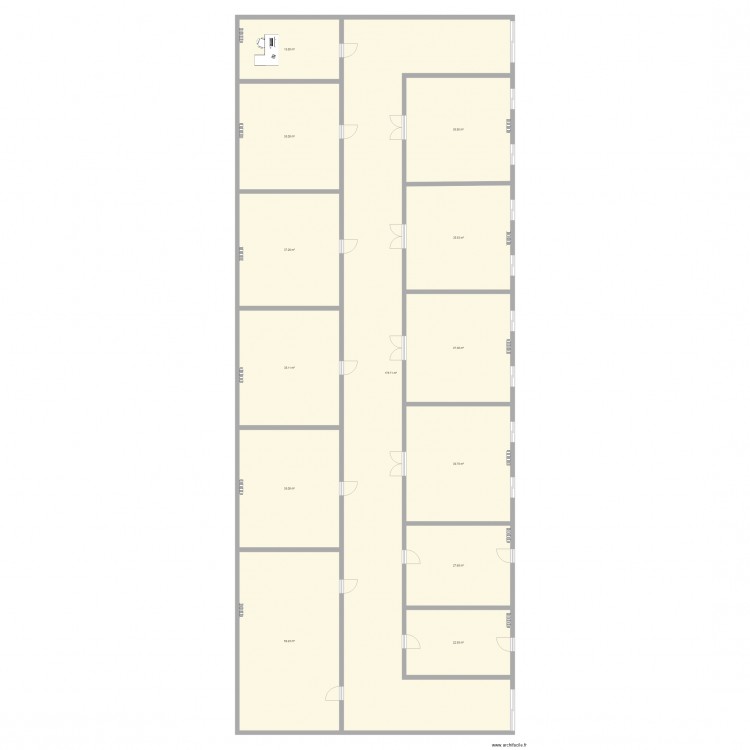 batiment ecole 1. Plan de 0 pièce et 0 m2