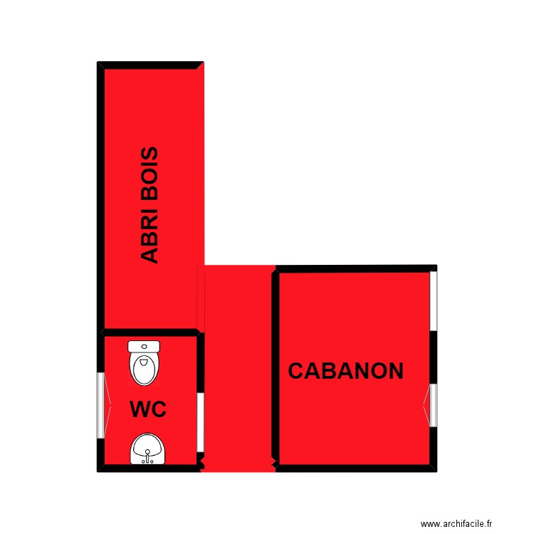 PAUL J CLAUDE. Plan de 4 pièces et 18 m2