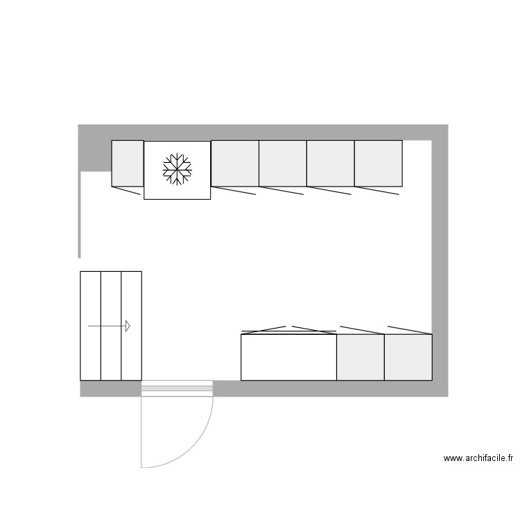 Entrée . Plan de 0 pièce et 0 m2