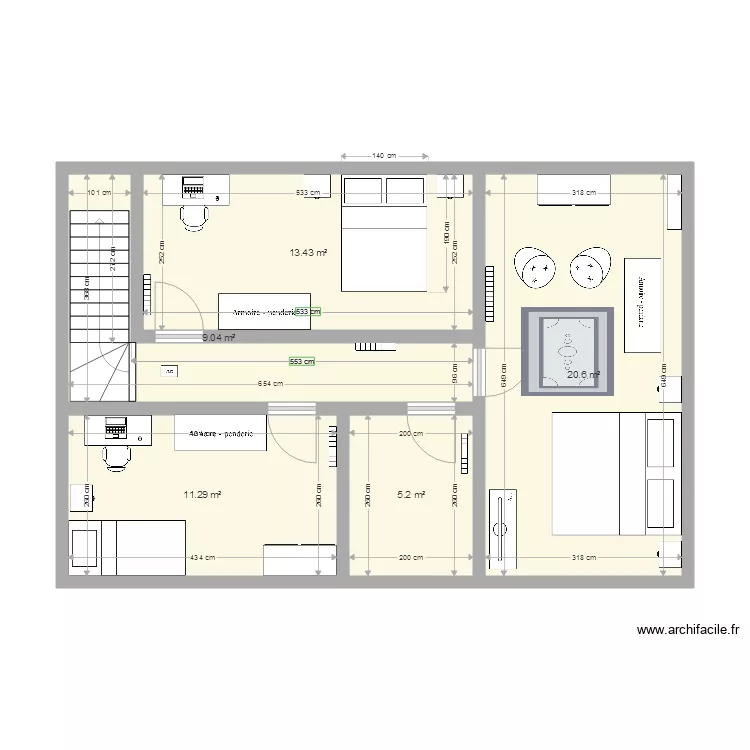 comble 1. Plan de comble 1. Plan de