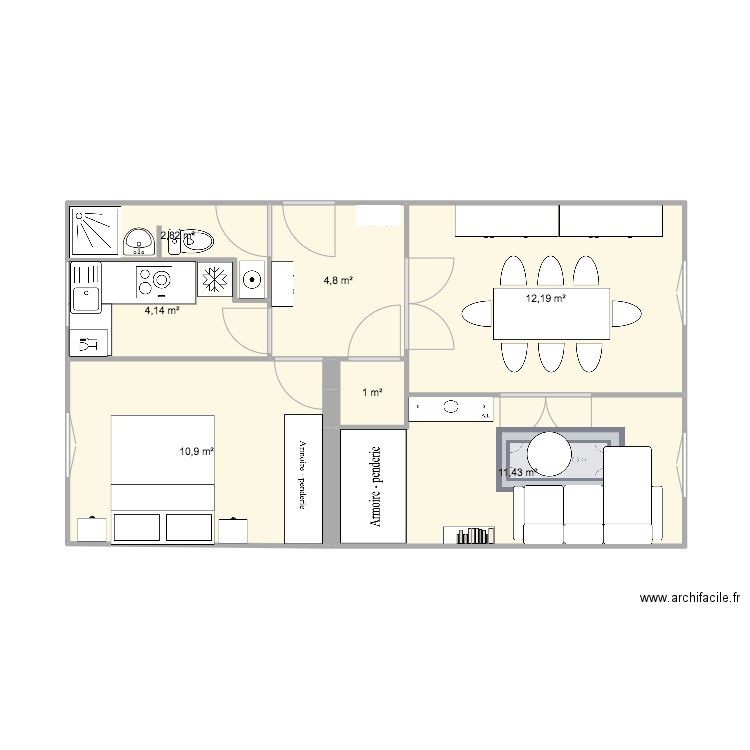 appart Vanves. Plan de 0 pièce et 0 m2