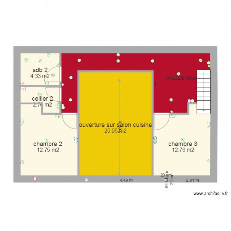 étage 1 plan elect. Plan de 0 pièce et 0 m2