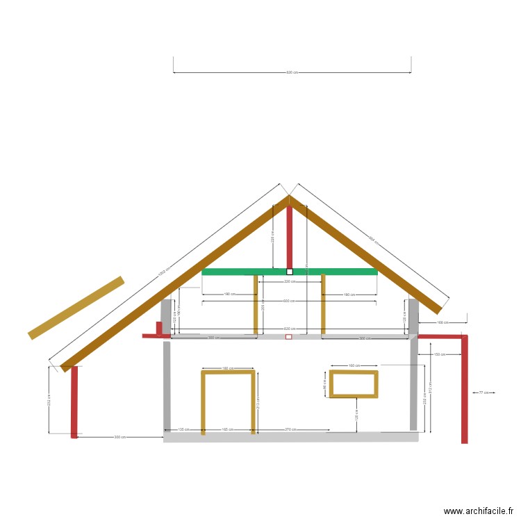 FACADE SUD RENOVATION 3. Plan de 0 pièce et 0 m2