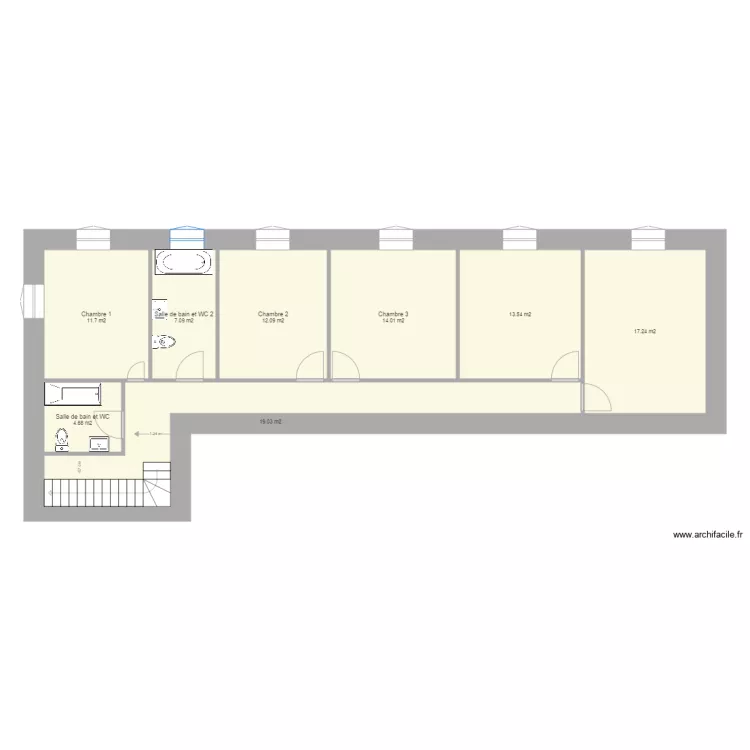 Plan étage Maison cote billiard. Plan de Plan étage Maison cote billiard. Plan de