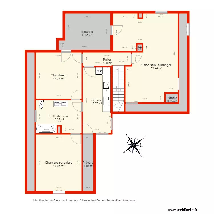 BI 5021 &eacute;tage c&ocirc;t&eacute;. Plan de 