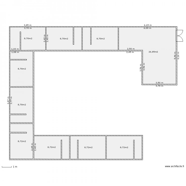 auberge. Plan de 0 pièce et 0 m2