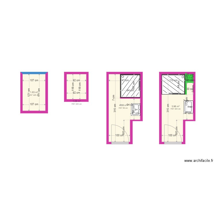 JULIEN Thomas. Plan de 5 pièces et 11 m2