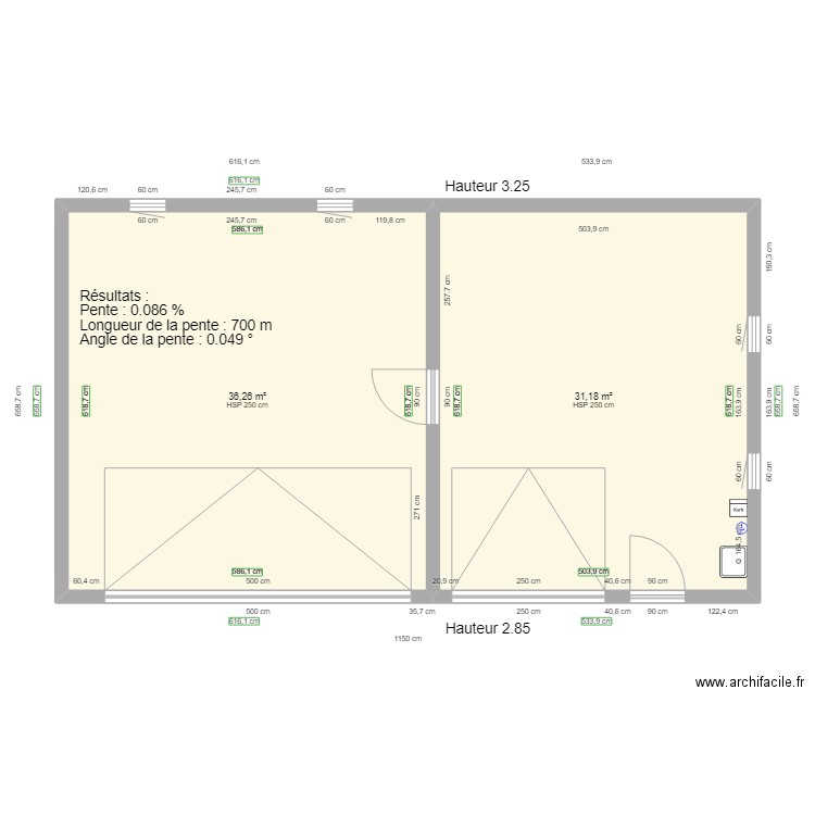 garage. Plan de 0 pièce et 0 m2