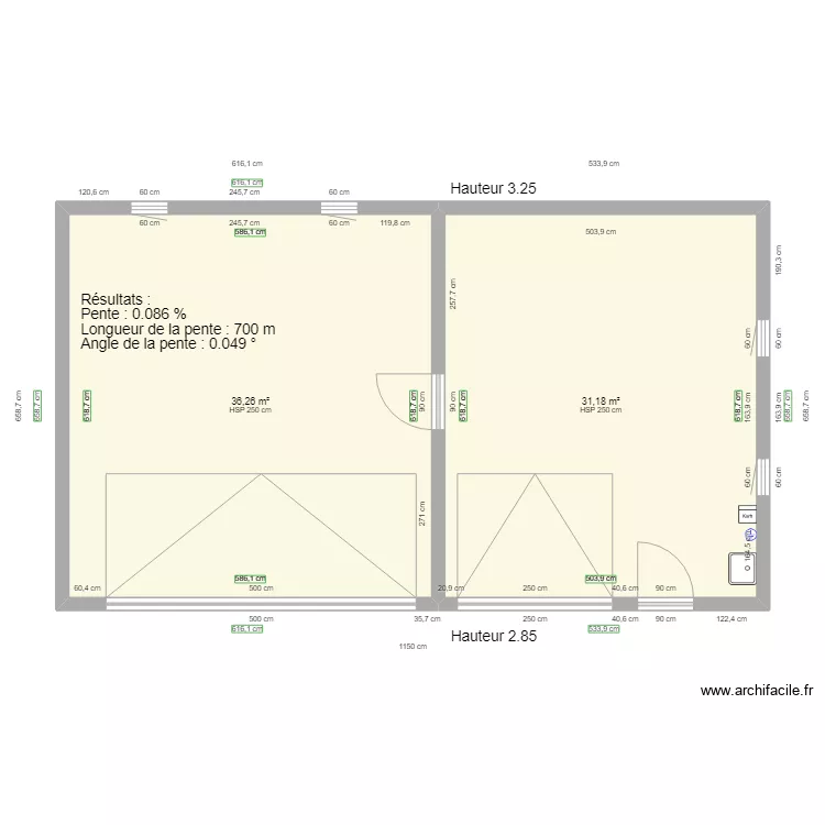 garage. Plan de garage. Plan de