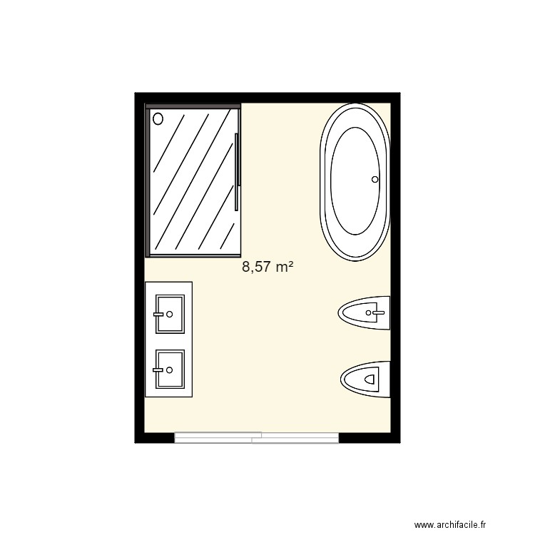 sdb. Plan de 0 pièce et 0 m2