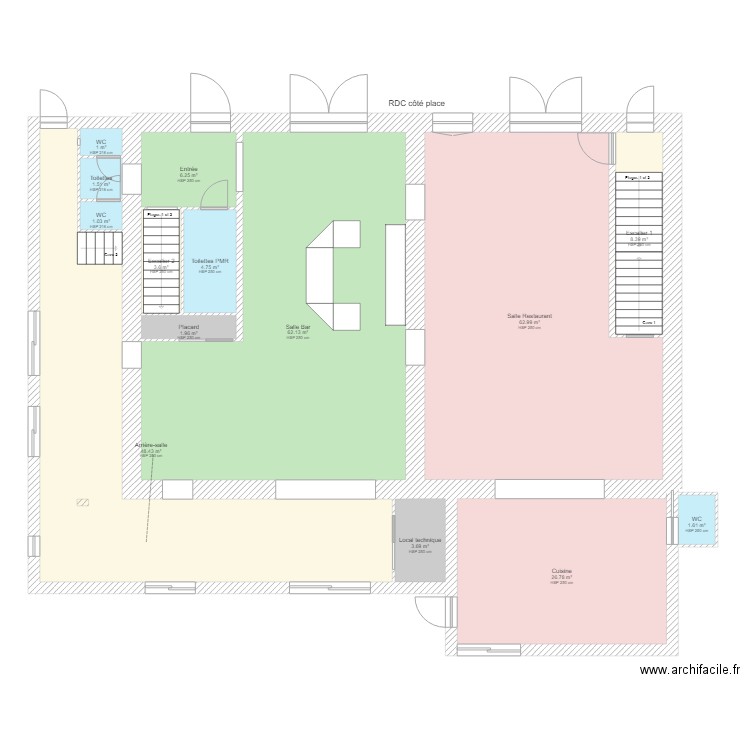 rdc surface. Plan de 0 pièce et 0 m2